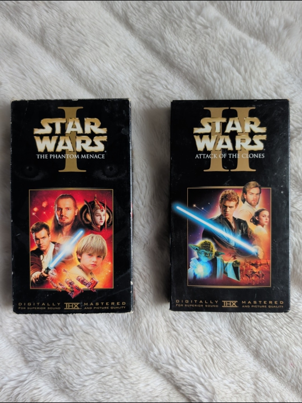Star Wars I & II Vtg VHS The Phantom Menace And Attack Of The Clones